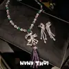 Nvnv Acc Bola de Vidro Flor Fruta Bolsa Laço Colar de Pedra Preciosa Alta Definição Jantar Gota d'Água Conjunto de Brincos