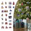 Calendário de Contagem Regressiva de Natal para Grupo de Meninas Caçadoras de Kpop Transfronteiriço Caixa Surpresa Pingente Plano de Acrílico Decoração de Árvore de Natal