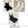 Calcetines de Malla Calados para Primavera y Otoño para Mujer, Zapatos Mary Jane Lindos de Encaje Estilo Coreano de Media Pantorrilla, Calcetines de Algodón con Lazo Dulce