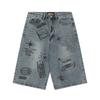 Shorts de mezclilla para hombre 2024 Verano Tendencia de moda casual Rectos Marca de moda para hombre Pantalones holgados que combinan con todo