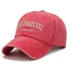 Gorra de Béisbol para Mujer Ala Ancha Retro Desgastada Lavada Sombrero Adelgazante para Rostro de Hombre Tendencia Bordada Gorra de Papá emis Gorra de Béisbol