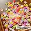 Dia de Primavera Textura Acrílica Fosca Flor de Pessegueiro Fresca Flor de Cinco Pétalas Contas Acessórios de Material para Pulseira Colar DIY