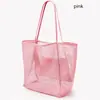 Bolsa de Playa de Malla Plegable, Bolso Tote de Hombro para Viaje, Bolsa de Almacenamiento Multiusos de Gran Capacidad para Ropa y Artículos Varios