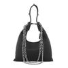 Bolso de hombro retro de gran capacidad, popular, de moda 2023, nuevo, con cadena, color sólido, informal, sencillo, para mujer