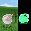 Accesorios de resina de pollo Dumbo luminosos y coloridos con dibujos animados creativos, decoraciones de micropaisajes, adornos de escritorio para coche, accesorios