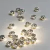 Atacado Vidro Strass 3D Duas Orelhas Costurado à Mão Garra Única Strass DIY Roupa Vestido de Casamento Strass de Garra Única Costurado à Mão
