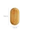 Plato de madera maciza estilo ins, platillo, adornos de aromaterapia, bandeja pequeña, bandeja para postres, bandeja para té de la tarde, plato para bocadillos, ovalado