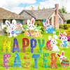Cartel de Pascua para Jardín Nuevo 2027 Transfronterizo con Tablero Hueco Impresión UV, Personalización de Cartel de Jardín de Pascua