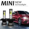 Faro led para coche transfronterizo mini sin ventilador h4h7 faro integrado para luz alta y baja luz antiniebla lámpara de coche modificada