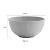 Tazón de Arroz de Paja de Trigo Transfronterizo, Tazón de Plástico Resistente a Roturas para Fideos Instantáneos, Tazón de Sopa de Moda para Dormitorio, Tazón para Ensalada, Tazón de Ramen con Rayas Verticales