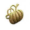 Nuevos Anillos para Servilletas Retro de Amazon, Soportes para Servilletas de Calabaza y Hoja de Arce, Anillos para Servilletas de Restaurante Occidental de Hotel, Anillos de Tela
