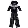 Traje de Hip-Hop para Niños Traje de Hip-Hop Hip-Hip-Hop Disfraz de Actuación Niños Disfraz de Actuación de Batería Disfraz de Escenario para Niños Otoño