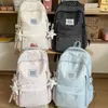 Mochila nueva estilo chica suave, alto atractivo estético, bolsa escolar de gran capacidad para chicas de secundaria y preparatoria, mochila de moda a cuadros y lunares