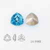Cristales Dongzhou Triangulares 7mm Coloridos con Base Puntiaguda para Uñas Rhinestones Pequeña Cabeza de Tigre Forma Triangular Rhinestones Accesorios para Uñas DIY