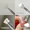Pinza de Esponja para Uñas con Cuatro Garras de Acero Inoxidable para Recoger Piedras Preciosas, Circonitas y Diamantes; Bloque de Esponja Multifuncional