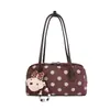 Bolso de bolos de lunares de moda para mujer, bolso de nicho, bolso casual de axila, bolso de hombro versátil de gran capacidad para el día a día