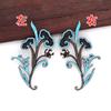 W60790 Cobre Novo Estilo Chinês Artesanal DIY Cor de Noite Acessórios Básicos Enfeites de Cabelo Materiais Hanfu 29*52mm