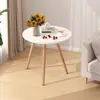 Mesa redonda pequena, mesa de centro, sala de estar simples, sofá, mesa lateral, mesa de cabeceira, mesa de varanda criativa, mini simples