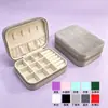 Caja de joyería Amazon de cuero PU personalizada con espejo, caja de embalaje para joyas para collares, anillos, pendientes, exquisita caja de regalo pequeña
