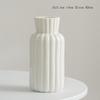 Shumen Blanco Nórdico Boca Grande Simple Cerámica Decorativo Jarrón para Flores Secas Flores Acuáticas Sala de Estar Arreglos Florales Decoración de Escritorio