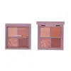 Paleta de Sombras para Ojos Novo Sakura Story de Cuatro Colores para Principiantes, Maquillaje Diario Ligero, Paleta de Sombras de Tonos Tierra Mate Perlado