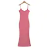 Vestido de tirantes Purely Sexy Hot Girl, Falda de pez ajustada y estilizada que realza las caderas para mujer, Vestido básico de estilo europeo y americano, Falda larga