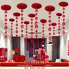 Conjunto de Decoração para Quarto de Casamento com Enfeites Pendurados do Personagem Dupla Felicidade, Decorações de Teto para Quarto, Guirlandas de Casamento, Decorações em Forma de Leque, Decorações Festivas