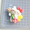 Anjo Gato Flor de Cerejeira Acessórios de Resina Cola Creme DIY Grampo de Cabelo Criativo Ímã de Geladeira Fivela de Sapato Pingente Material de Armazenamento