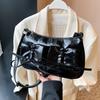 Bolso Cruzado de Hombro Único Sencillo para Mujer 2026 Nuevo de Moda Tendencia Nicho Bolso Cuadrado Pequeño Bolsa de Doble Bolsillo de Gran Capacidad