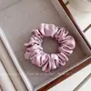 Elástico de Cabelo Plissado de Cetim para Mulheres, Multicor, Alta Elasticidade, Não Danifica o Cabelo, Corda para Rabo de Cavalo, Acessório de Cabelo de Elástico