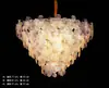 Novo Salão de Casamento Adereços de Ferro Lâmpada Prateada Eletrogalvanizada Lâmpada de Teto de Cristal Iluminação Adereços de Casamento Lustre de Corrente de Cristal