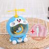 Plug-in de estilo japonês Doraemon Dingdang gato cofrinho luz noturna enfeites feitos à mão resina artesanato presente de aniversário