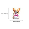 50 Lindos Stickers de Graffiti de Dibujos Animados de Corgi Impermeables para Decorar Fundas de Teléfono Móvil y Tazas de Agua Pegatinas Decorativas de Perro Transfronterizas