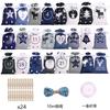 Nuevo juego de bolsas de regalo navideñas con cordón, bolsa colgante de calendario de adviento de cuenta regresiva, bolsa de dulces de Halloween al por mayor