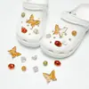 Zuecos Lindos y de Moda Estilo Ins Accesorios DIY Hebillas de Zapato Desmontables Flor de Zapato de Ballet Dibujos Animados 3D Accesorios