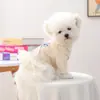 PETCIRCLE Ropa para Mascotas para Perros Pequeños y Cachorros, Lindo Vestido de Tul con Cuello de Encaje a Prueba de Frío de Otoño e Invierno para Mascotas, Lazo Azul