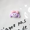 DIY Resina de Dibujos Animados Conejo de Ballet Morado Accesorios Accesorios Cuerda para el Cabello para Niños Horquilla Material Hecho a Mano Caja de Almacenamiento Parche