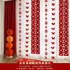 Tira Larga de Boda con Palabras Felices, Juego de Decoración para Habitación de Boda, Casa Nueva de Boda, Dormitorio, Cortinas para Sala de Estar, Colgante de Mariposa Estéreo