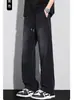 Jeans Elásticos de Cintura Estilo Coreano 2026 para Hombre, Pantalones Largos Casuales Rectos Sueltos Retro Americano Ropa para Hombre