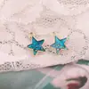 Serie de Nuevo Cielo Estrellado Estilo Coreano Aleación con Goteo de Aceite Accesorios para Joyería DIY Pendientes, Pulseras, Collares, Colgantes de Oro K