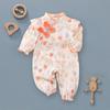 Super roupa de bebê estrangeira a gás primavera roupas lua cheia menina bebê 100 dias Macacão Princesa recém-nascido super fofo roupas de escalada