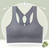 Yoga colete esportivo anti-exposição envolto no peito tubo superior beleza de volta empurrar para cima cueca sem anel de aço sexy oco sutiã de ombro largo