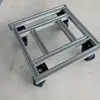 Carrinho de Plataforma Plana DIY com Perfil de Alumínio, Carrinho Tartaruga, Patinete, Suporte para Vaso de Flores, Bandeja Móvel, Carrinho de Liga de Alumínio