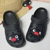 Charms de Sapato para Crocs Estilo Novo Transfronteiriço Desenho de Pinguim Expressão Fofa e Engraçada, Acessórios Decorativos Destacáveis