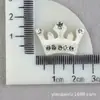 Accesorios para el cabello de corona Pasador Material Banda de goma Borde con diamantes brillantes Pinza Accesorios de pegamento de crema para manualidades Accesorios de resina para niños Accesorios para funda de teléfono móvil
