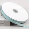 Fita de poliéster com listras verticais de 1CM, 50 jardas, fita floral multicolorida para confeitaria e embalagem, disponível em estoque direto da fábrica