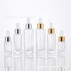 Frasco quadrado de fundo grosso 15ML frasco conta-gotas 30ML frasco de essência de mel ryukin 50ML frasco vazio para subamostra cosmética