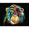 Pintura a Óleo Moderna Simples Colorida Leão Pintura Decorativa Escandinava Pintura de Animal Pintado Tela Pintura Núcleo Pintura em Tela Normcore