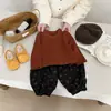 Pantalones Harem Florales Vintage para Niñas 2026 Nuevo Estilo Primavera Bebé Algodón Puro Pantalones Linterna Casuales Pantalones Largos