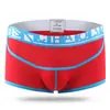 Homens cintura baixa sexy cuecas algodão desenhos animados boxer shorts moda roupa interior de verão para jovens estudantes